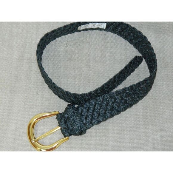 Jill Stuart Belt Women's Vintage Navy Blue Braided Oversize Belt Size Small‎ - Picture 3 of 5